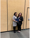 Dr. Andrea Klein receives the Lunsford and Leksell Radiosurgery Award at the CNS 2022 from Dr. Jennifer Moliterno, AANS/CNS Section on Tumors Awards Chair.