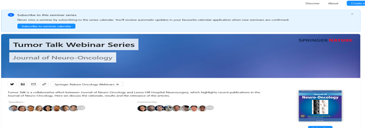 Tumor talk webinar