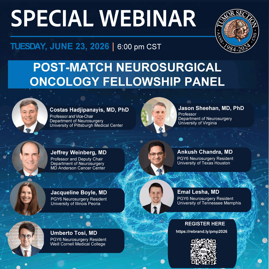 Post-Match Neurosurgical Oncology Fellowship Panel
