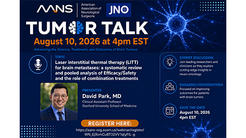 Tumor Talk: Advancing the Science, Treatment, and Outcomes of Brain Tumors