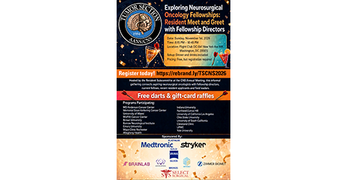 Exploring Neurosurgical Oncology Fellowships: Resident Meet & Greet with Fellowship Directors